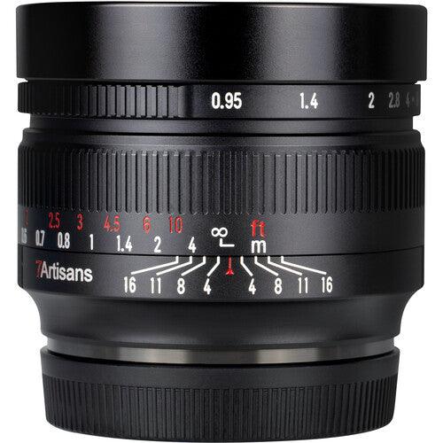 7ARTISANS 50mm f/0.95 - Fujifilm X Mount, Black - 673SHOP.com