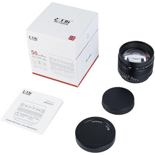 7ARTISANS 50mm f/0.95 - Fujifilm X Mount, Black - 673SHOP.com