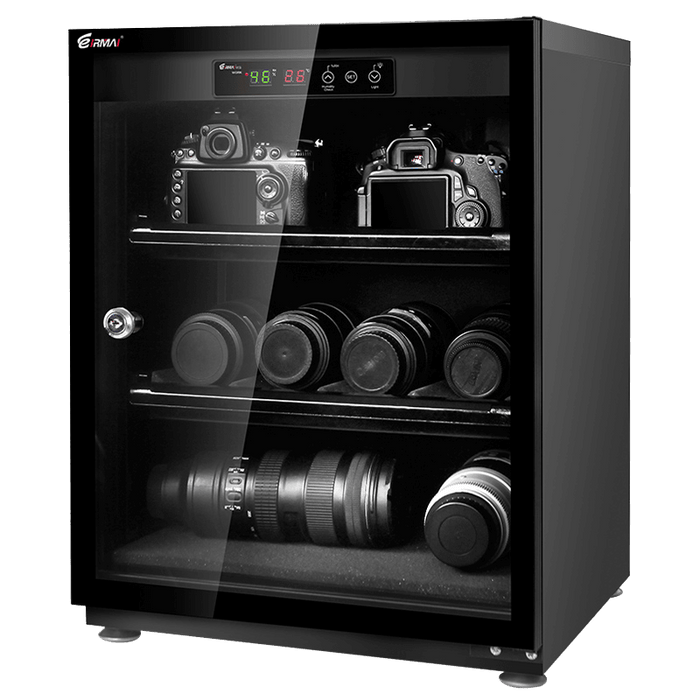 EIRMAI Dry Cabinet - Automatic digital control, LED display, 70L, 5 years warranty - 673SHOP.com