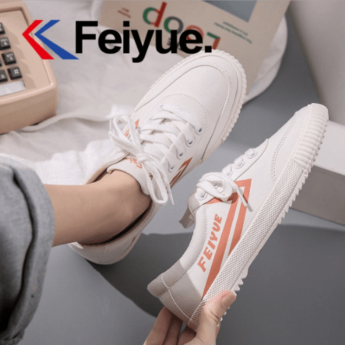 FEIYUE Comfy White - Pink - 673SHOP.com