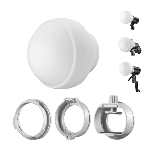 GODOX ML-CD15 Silicone Diffusion Dome Kit / Softbox for Godox ML30, ML30BI, ML60, ML60BI, V1, V860 III, TT685, AD300 PRO, AD400 PRO - 673SHOP.com