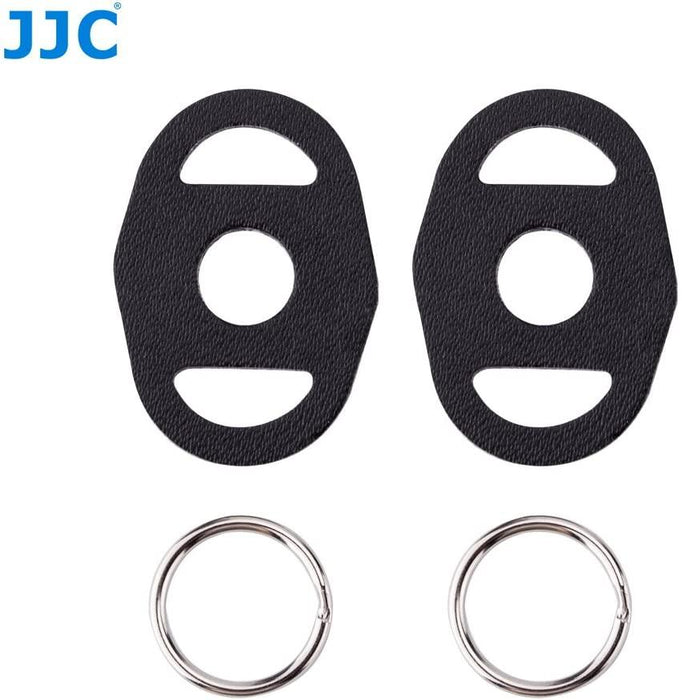 JJC Eyelet Lug Split O Ring Adapter & Leather Cover for Mirrorless, Analog Camera, DSLR - 673SHOP.com