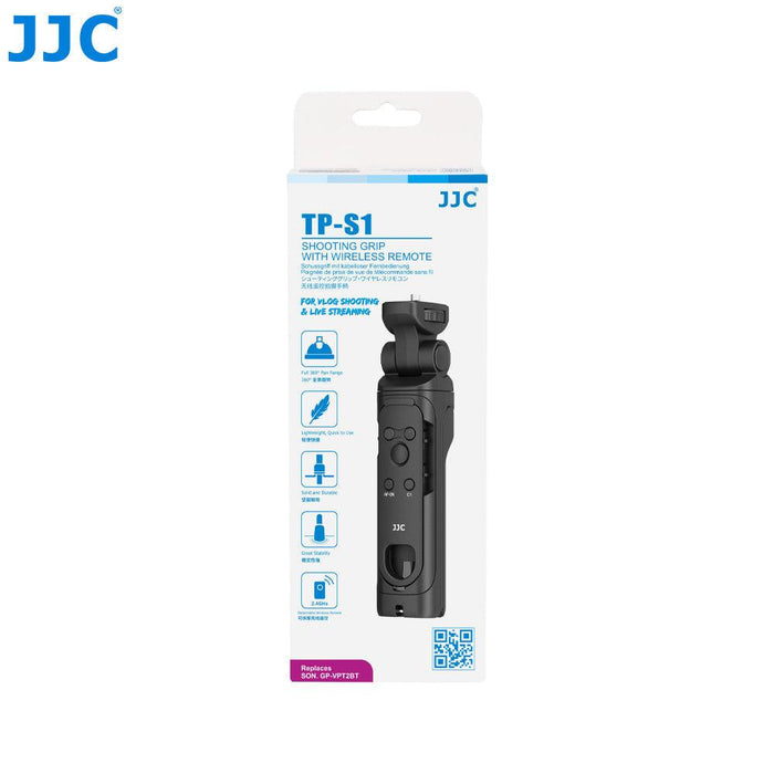 JJC Shooting Grip with Wireless Remote for Sony cameras (good for vlogging with RX0 II, RX100 VII, ZV-1, A7R IV, A6600) - 673SHOP.com