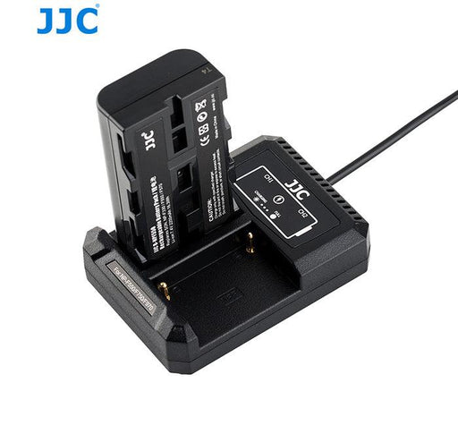 JJC USB Dual Battery Charger for Sony NP-F550/ F750/ F970/ FM50/ FM500H series of batteries - 673SHOP.com