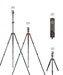 K&F CONCEPT SA254T2 Aluminium Tripod (weight 1.78kg, load up to 10kg, max height 1.85m, traverse horizontally, monopod mode, 4 sections) - 673SHOP.com