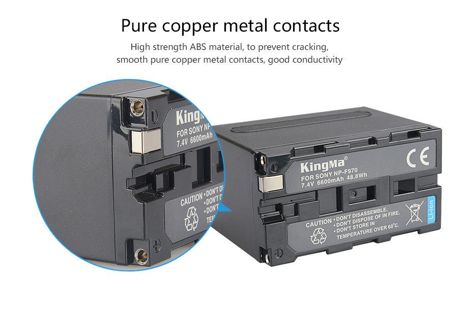 KINGMA Replacement Battery for Sony NP-F970 (for most Sony camcorder and most video light, studio flash & monitor) - 673SHOP.com
