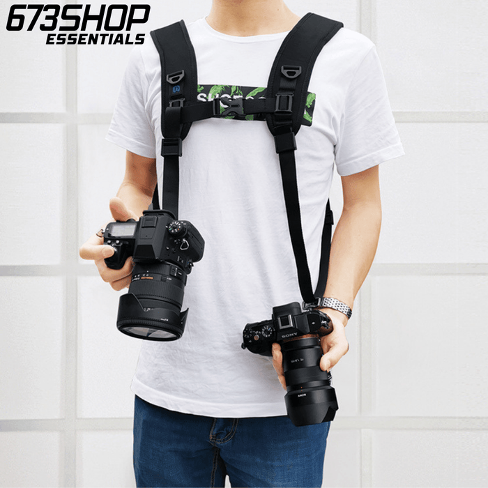 OEM (Generic) Quick Release Dual Cameras Shoulder Harness/ Camera Straps for DSLR & Professional Cameras - 673SHOP.com