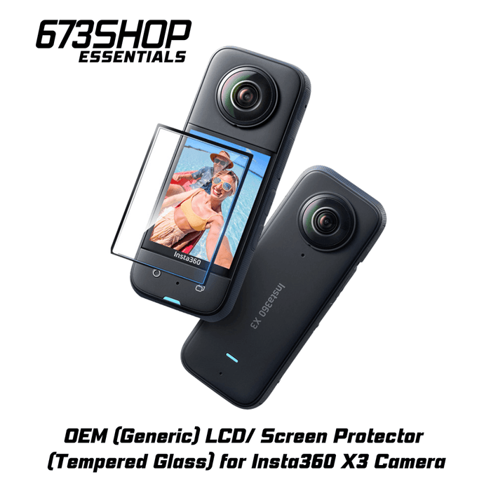 OEM (Generic) Tempered Glass LCD Screen Protector - for Insta360 X3 - 673SHOP.com