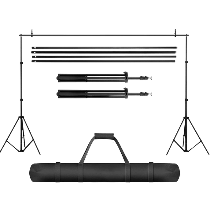 SELENS Background (Backdrop) Stands with crossbar for studio, portable shoots, portraits - 3 x 2.8 m - 673SHOP.com