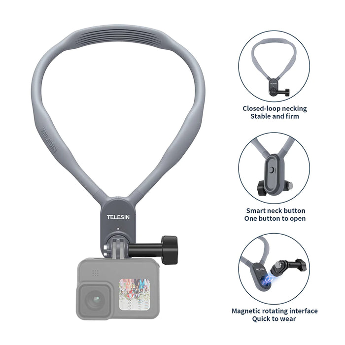 TELESIN Magnetic Neck Holder Mount - 673SHOP.com