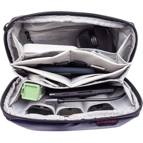 ULANZI SP-1 Vlogging Gear Storage Pouch Waterproof Camera Carrying bag for Microphone Video Light Batteries Tripod Blue - 673SHOP.com