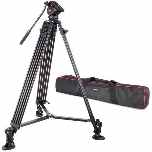 VILTROX Heavy-Duty Video Tripod (VX-18M) with Fluid Head (VT-01) - 673SHOP.com