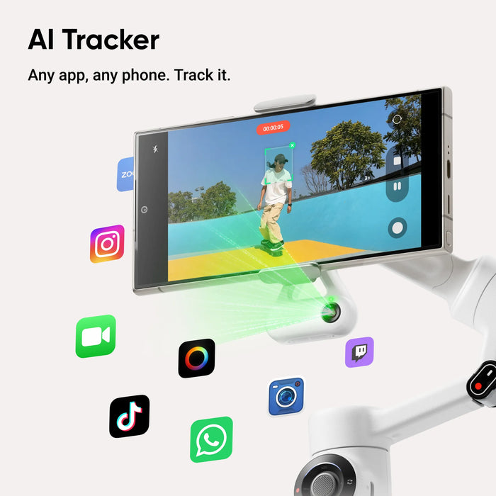 INSTA360 Flow 2 AI Tracker Bundle (Stone Grey)