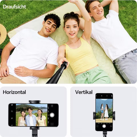 ULANZI SK26 2-in-1 Selfie Stick + Tripod - Phone Clamp Version