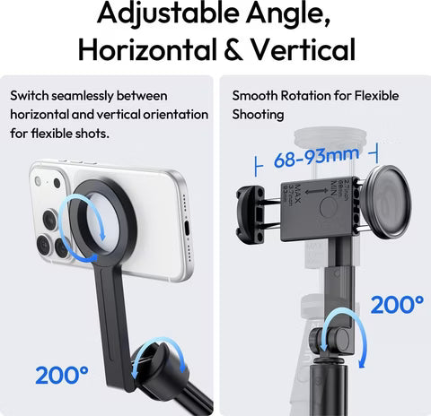 ULANZI SK26 2-in-1 Selfie Stick + Tripod - Phone Clamp Version