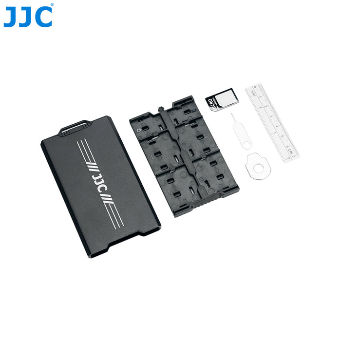 JJC Memory Card Case - 4 x SD cards, 12 x Micro SD cards, 2 x Nano SIM cards