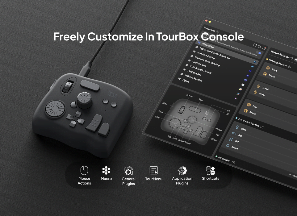 TOURBOX NEO Creative Software Controller