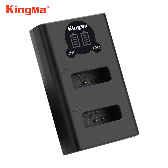 KINGMA Dual Charger for Canon NB-13L