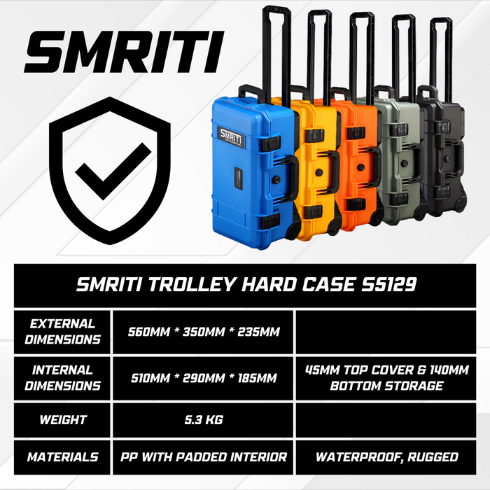SMRITI Trolley Hard Case S5129 - All Colours