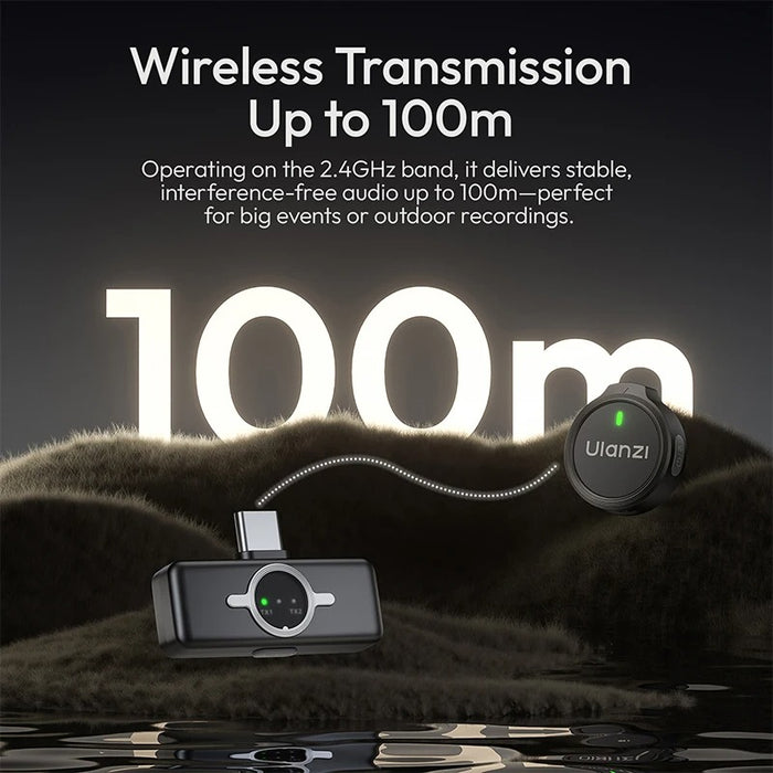ULANZI A21 Wireless Microphone - for Lightning