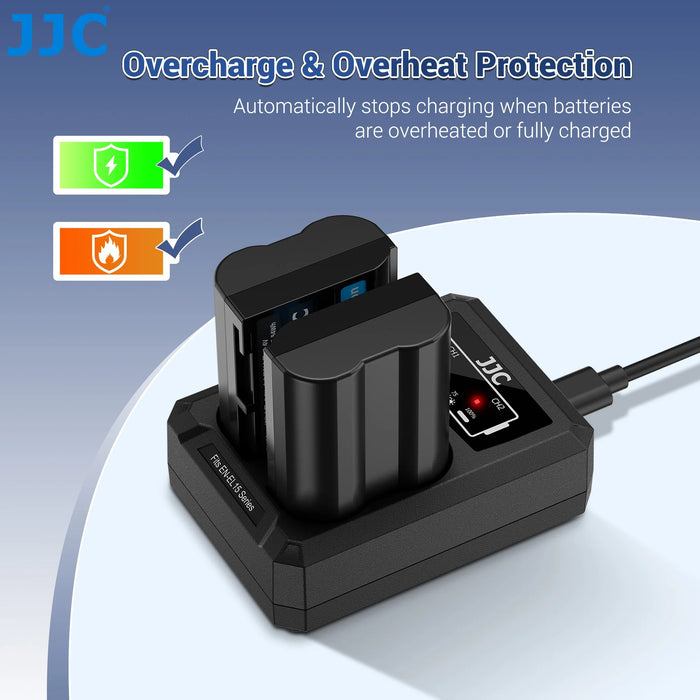 JJC DCH-FW50TC USB-C Dual Battery Charger for Sony NP-FW50