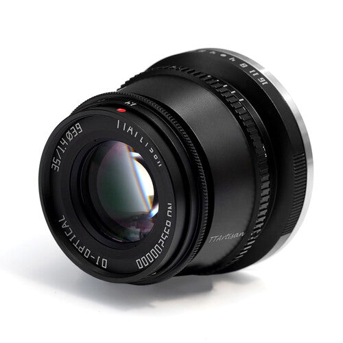 TTARTISAN 35mm F1.4 E for Sony E-Mount (Black) - Manual Focus (MF), APS-C