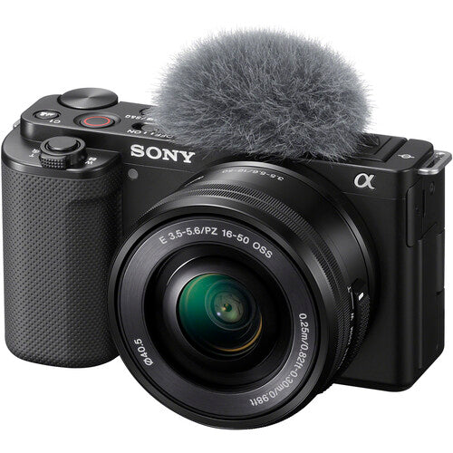 SONY ZV-E10 Mirrorless Camera with 16-50mm Kit Lens (Black)