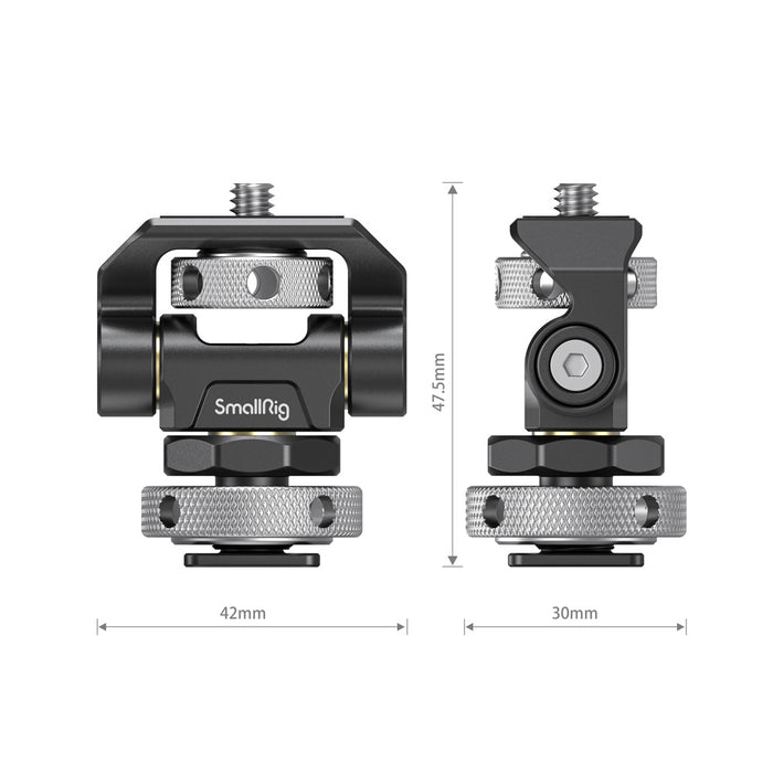 SMALLRIG 2905B Swivel and Tilt Adjustable Monitor Mount with Cold Shoe Mount