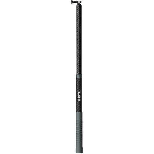 TELESIN 3m Carbon Fiber Extended Selfie Stick for Action Camera w/ 3-Prong or 1/4" Mount (3rd Gen)