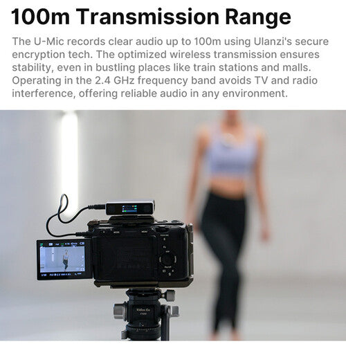 ULANZI U-Mic AM18 Wireless Lavalier 2-Person Microphone ULANZI U-Mic AM18 Wireless Lavalier 2-Person Microphone