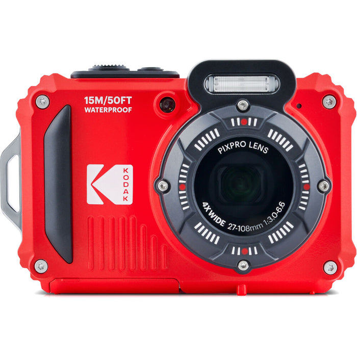 KODAK PIXPRO WPZ2 Rugged Waterproof Digital Camera (Red)