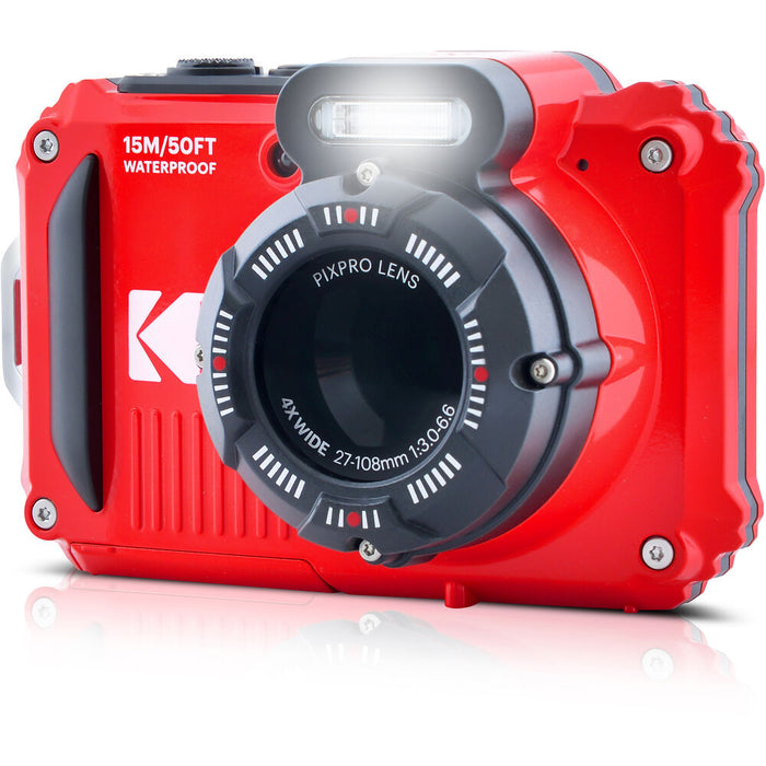 KODAK PIXPRO WPZ2 Rugged Waterproof Digital Camera (Red)