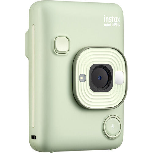 FUJIFILM INSTAX Mini LiPlay Hybrid Instant Camera - 2024 New Version, USB-C (Matcha Green)