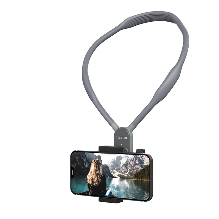 TELESIN Magnetic Neck Holder Mount - MAX (Extra Large) Version (Grey)