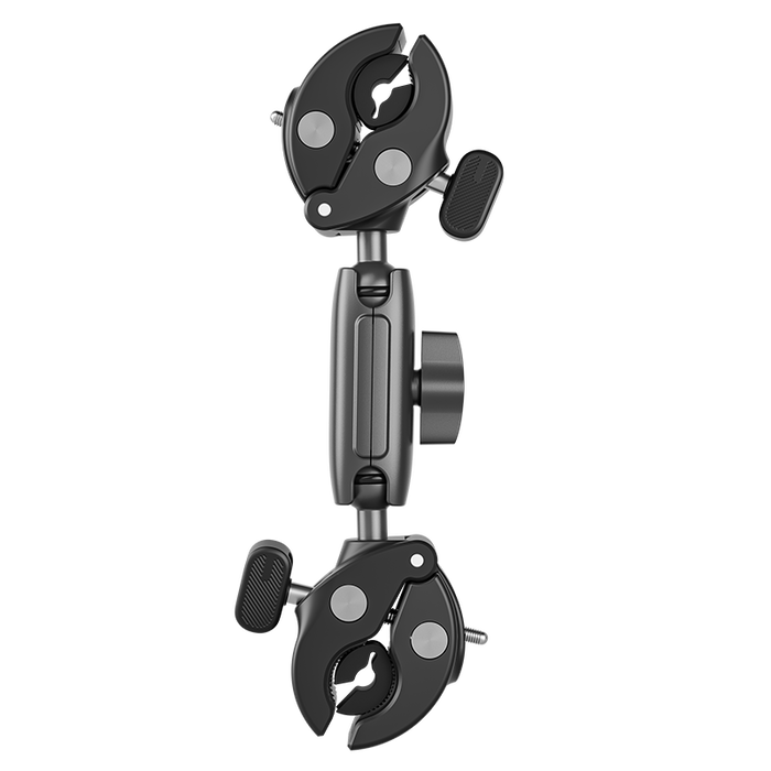 TELESIN Double-headed Crab Clamp Bike/ Motorcycle Pipe/ Tube/ Handlebar Clamp
