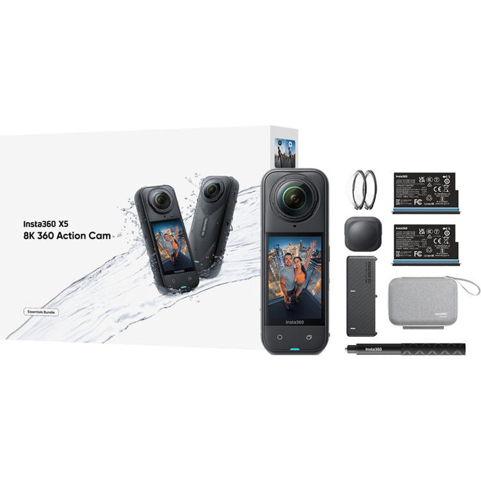 INSTA360 X5 360° 8K Camera - Essentials Bundle (Black)