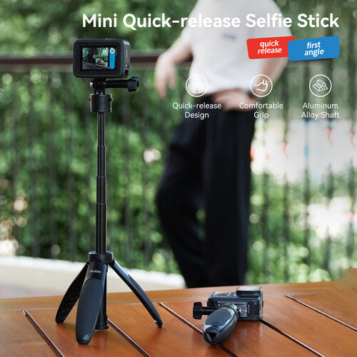 TELESIN Quick Release Selfie Stick 2.0 with Mini Tripod
