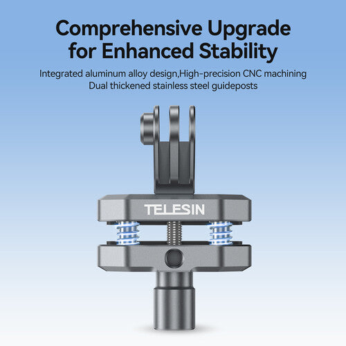 TELESIN Windshield Clamp Mount for Action Camera