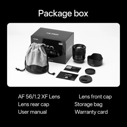 VILTROX AF 56mm f/1.2 PRO APS-C Lens - Fujifilm X Mount