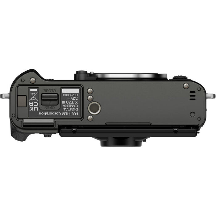 FUJIFILM X-T30 III Mirrorless Camera - Body only (Charcoal Silver)