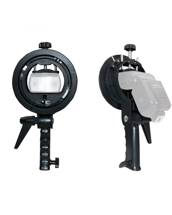 OEM (Genetic) S-Type Bowen Mount Bracket for Flat Head Flash/ Speedlight to Bowen Mount - Updated 2025