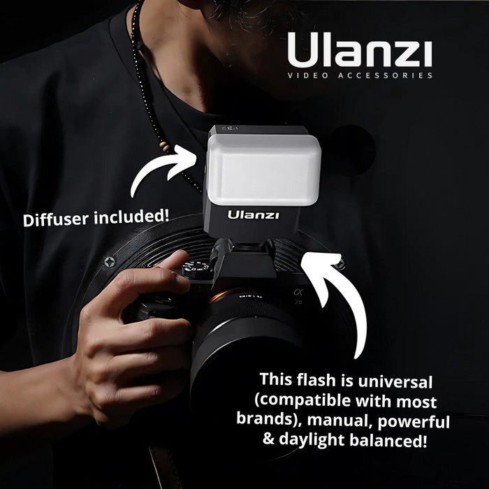 ULANZI F32 Camera Flash - universal, manual