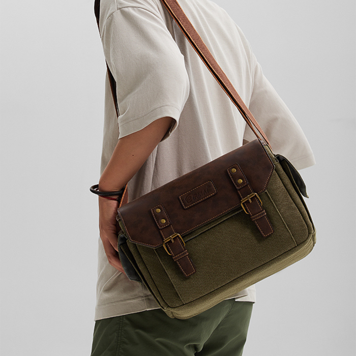 EIRMAI Leather Messenger Bag (Shoulder Bag)