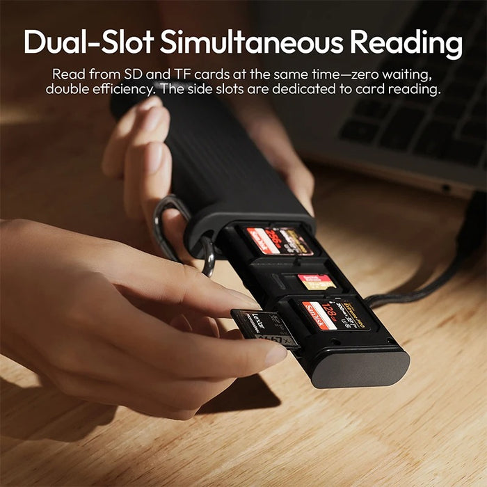 ULANZI CR2 All-in-One Card Reader & Card Case (Black)