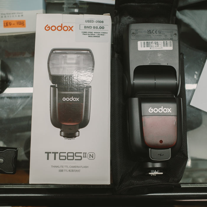 (USED) GODOX TT685 II Flash for Nikon - Like New - M22L086628