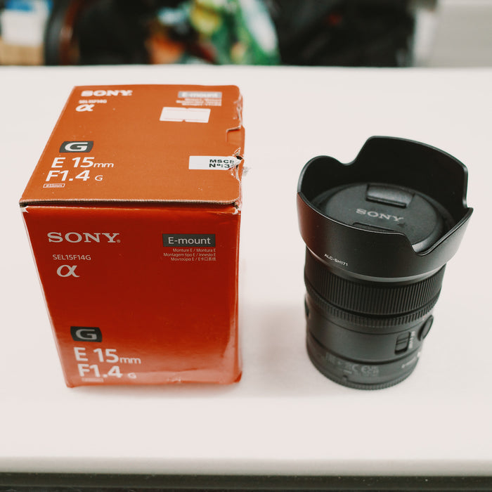 (USED) SONY E 15mm f/1.4 G Lens - Like New - 1814124