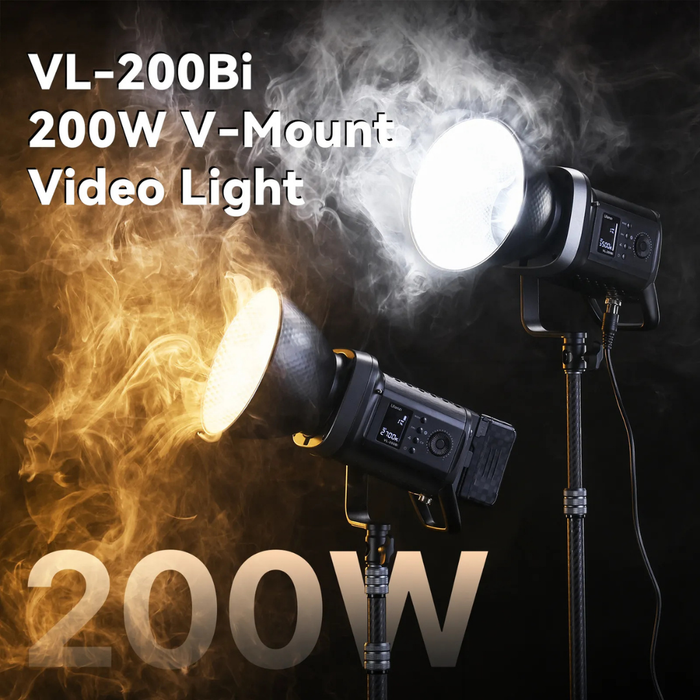 ULANZI VL200Bi 200W Bi-colour V-Mount Video Light