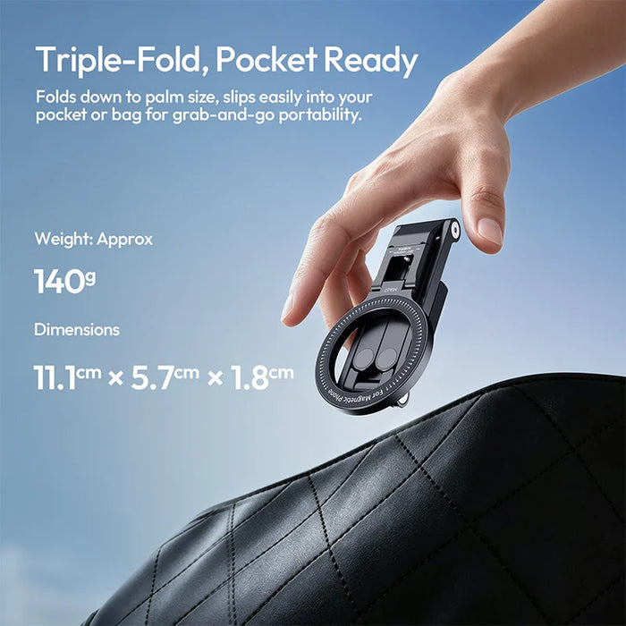 ULANZI MA67 Magnetic Tri-Fold Phone Stand (Black)