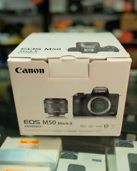 (USED) CANON EOS M50 II (Mark 2) w/ EF-M 15-45mm Kit Lens & Viltrox EF-EOS M Adapter - Like New - 058051003833 & 023208032697