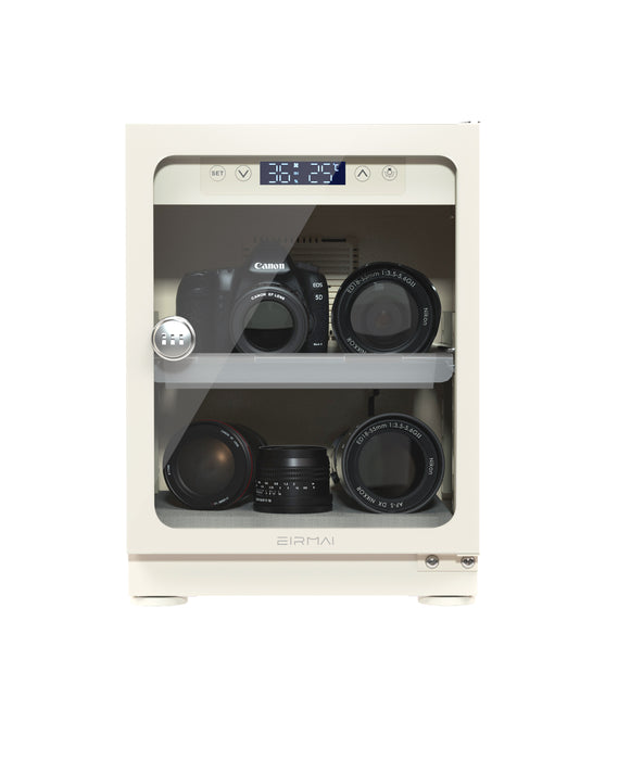 EIRMAI MRD-30M PRO 30L Dry Cabinet (White) - Automatic digital control, LCD touchscreen, LED lighting, combination lock, 5 years warranty (with conditions)